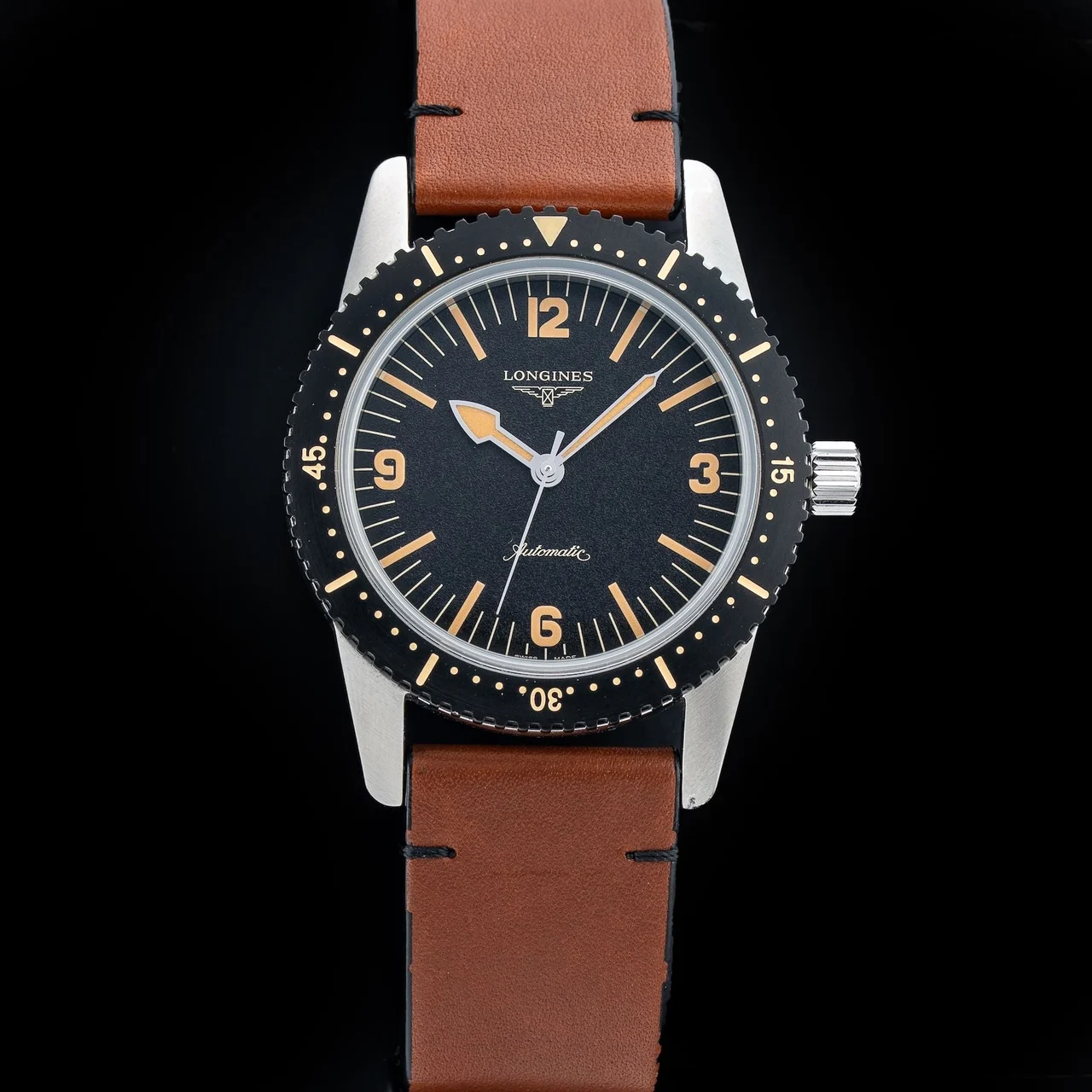 Longines Heritage L2.822.4.56.2 210009N35995 42 mm kol saati