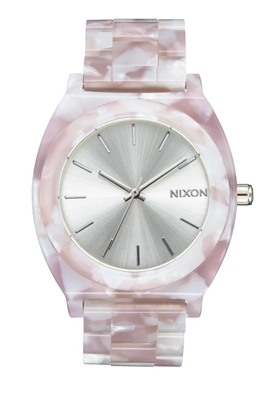 Nixon US Time Teller Acetate - Pink / Silver A327-718-00 40 mm kol saati