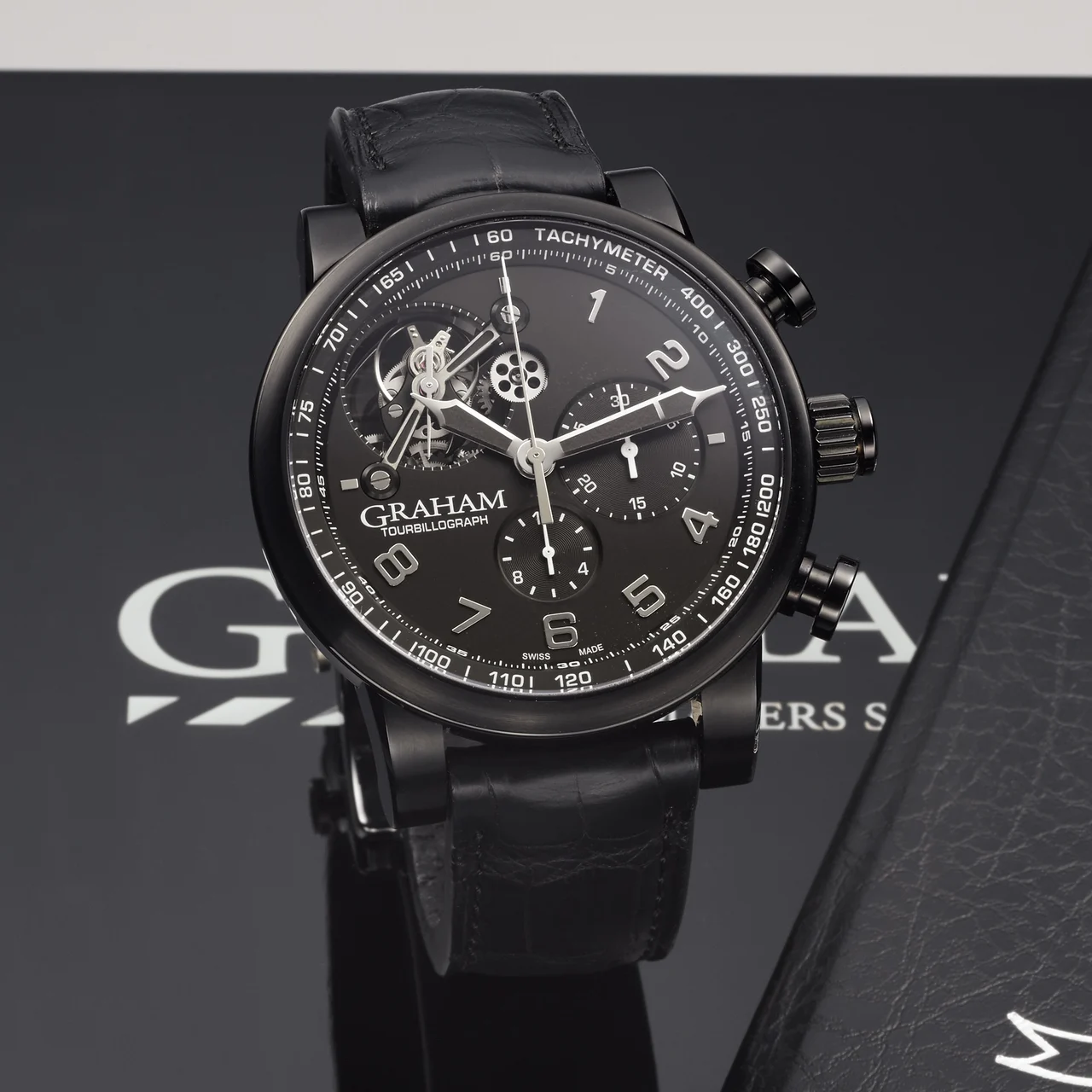 Graham Tourbillograph Silverstone Steel 2TSAB.B02A kol saati