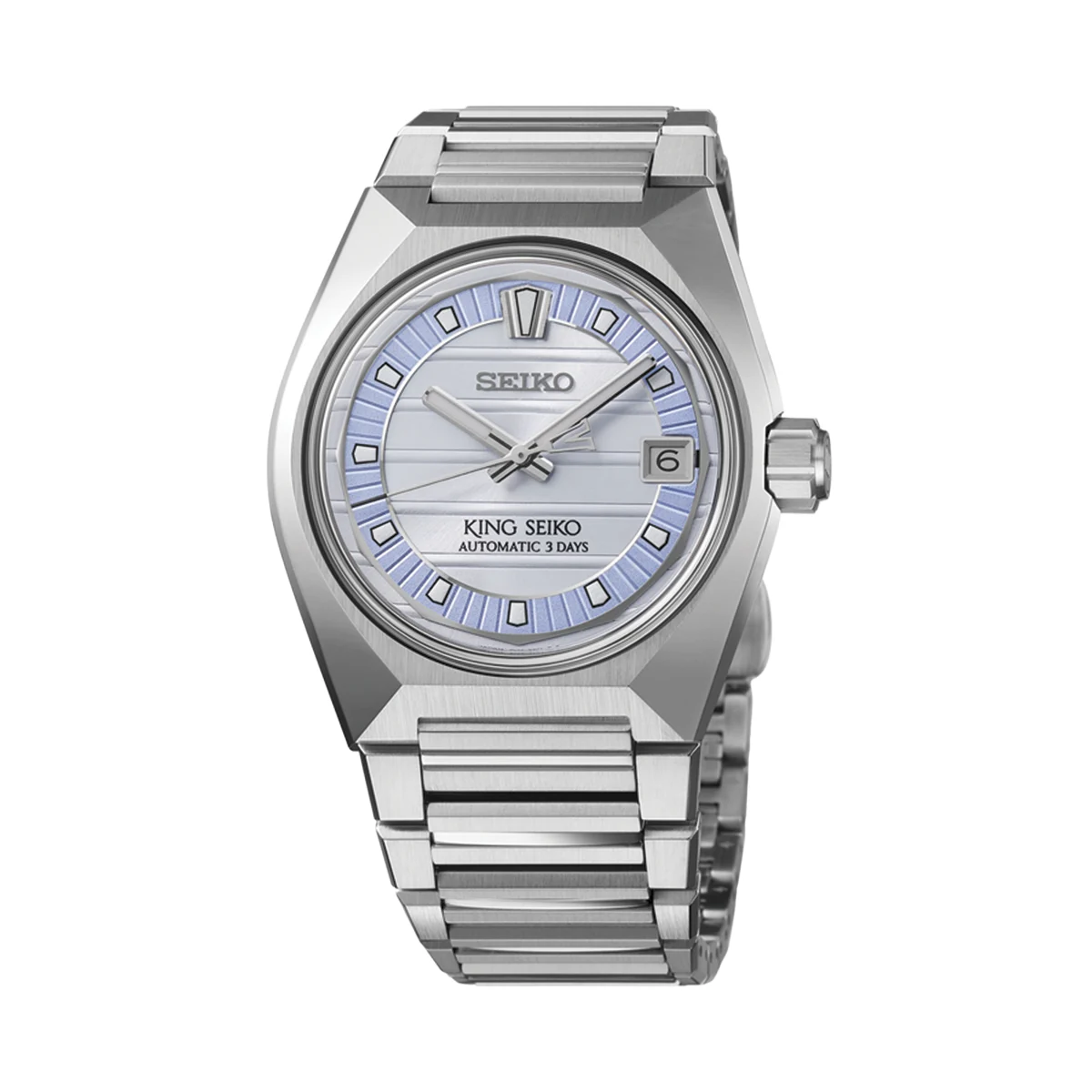 Seiko King VANAC 41mm - Silver on Bracelet SLA091 41 mm kol saati