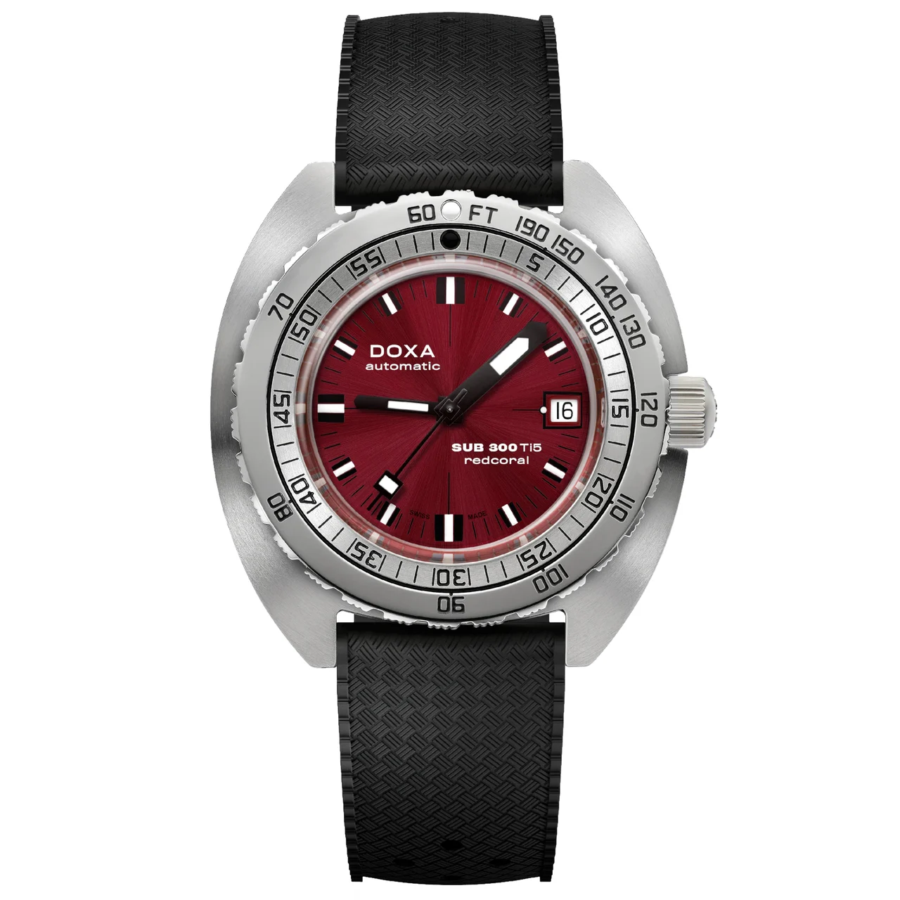 Doxa SUB 300 Ti5 Red Coral 823.50.161.20 kol saati