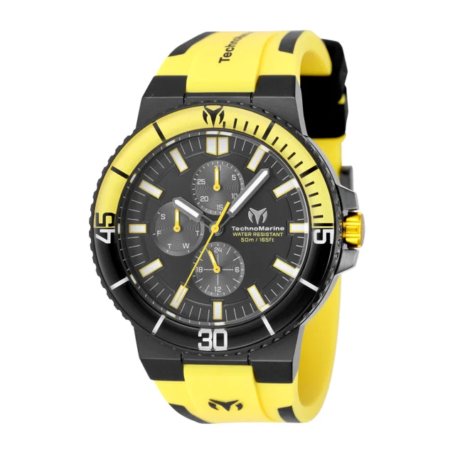 Technomarine Racing Legends Watch - 43mm. Yellow. Black (TM-525029) kol saati