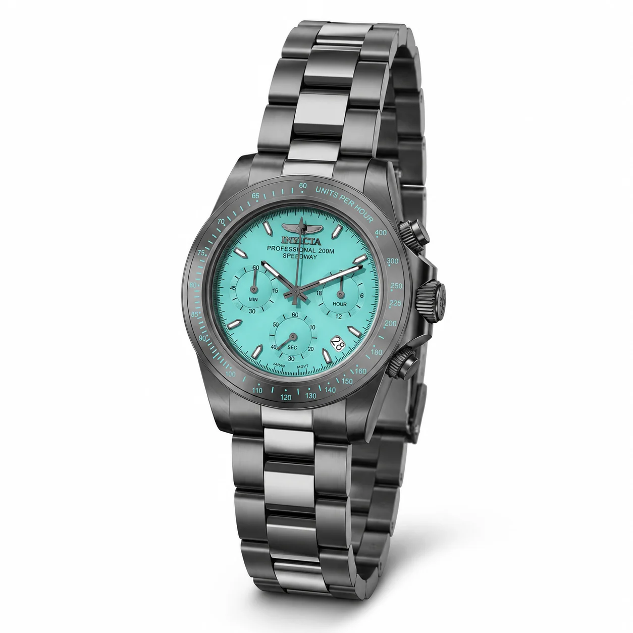 Invicta Speedway Torvane - Watch - 39.5mm, Gunmetal (50820) 39.5 mm kol saati