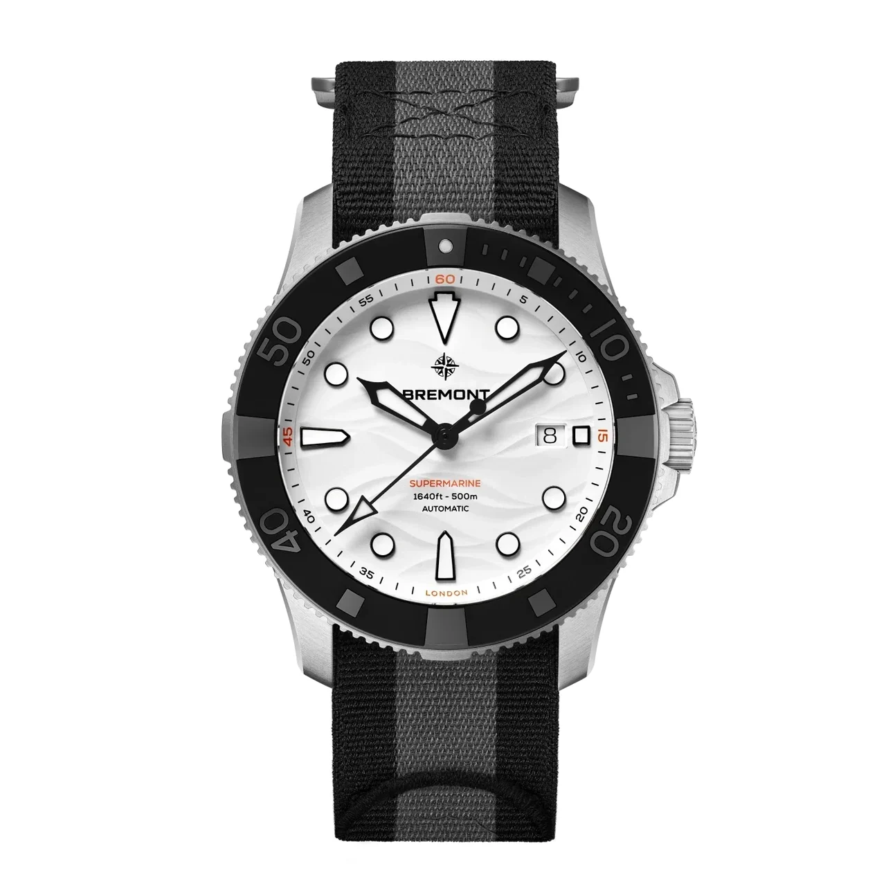 Bremont Supermarine SM43-DT-SS-WH-N-S 43 mm kol saati