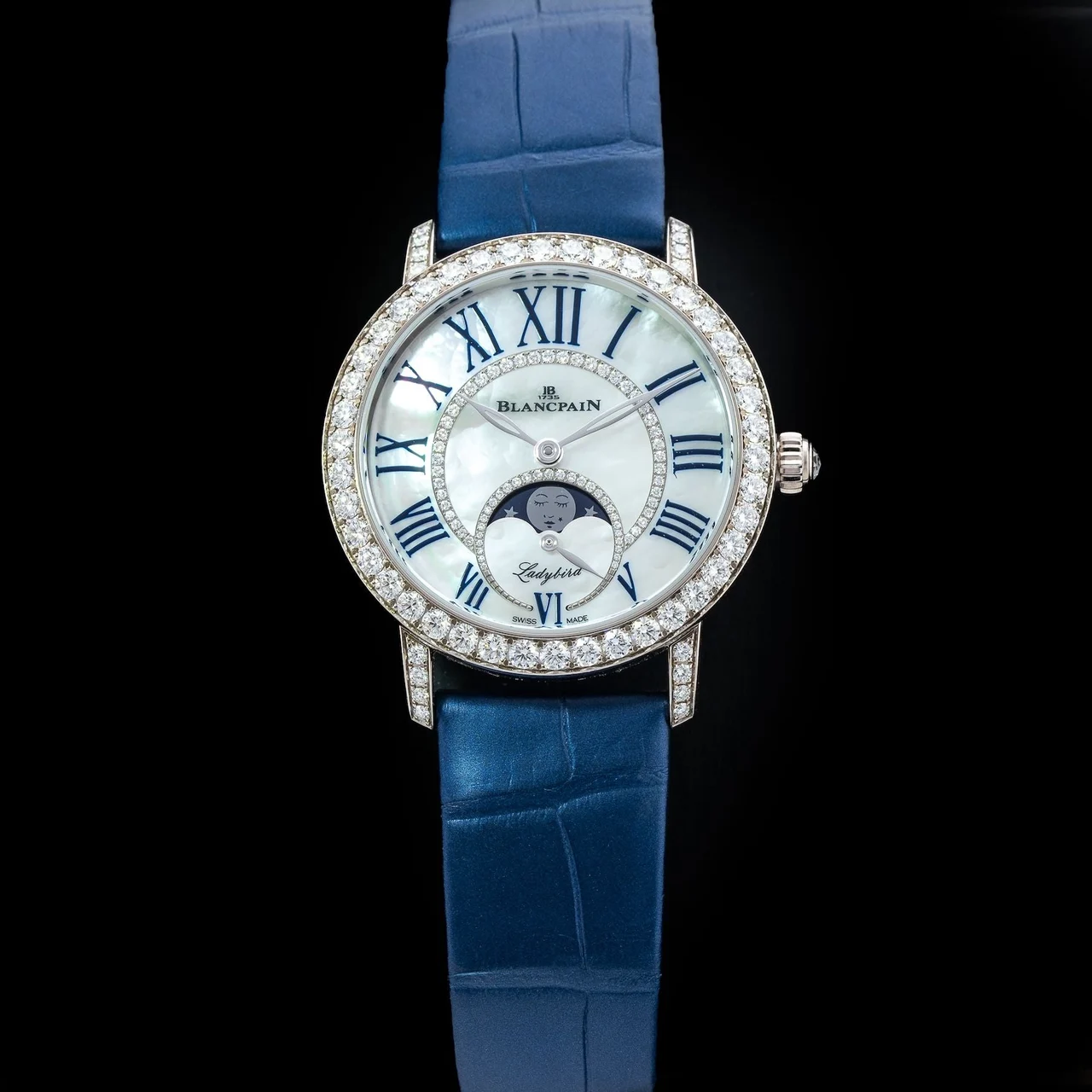 Blancpain Ladybird Colors Phases De Lune 3662 1954 55B POC210009N34956 34.9 mm kol saati