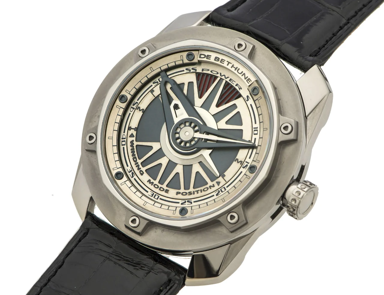 De Bethune Vetrois BETHUNE VETROIS REF. DB24 TITANIUM A fine and very rare self-winding titanium wristwatch with 6-day power reserve indication. kol saati