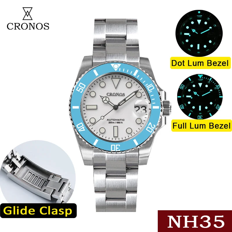 Cronos Watch Store Cronos 2.5x Sub Diver NH35 Dive Watch L6015 cronos-2-5x-water-ghost-nh35-dive-watch-l6015 47.8 mm kol saati