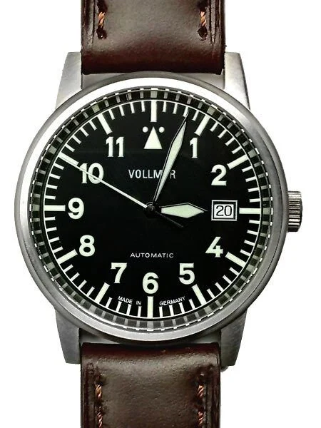 Vollmer Aerodyne Swiss Automatic Watch with Sapphire Crystal, 38.5mm Titanium Case #V5H84