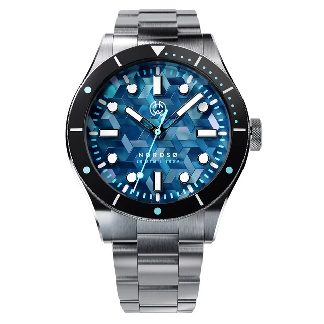 Henry Archer Nordso Terra Automatic Watch with Enceladus Dial #HAC-NOR-ENC-3LI kol saati