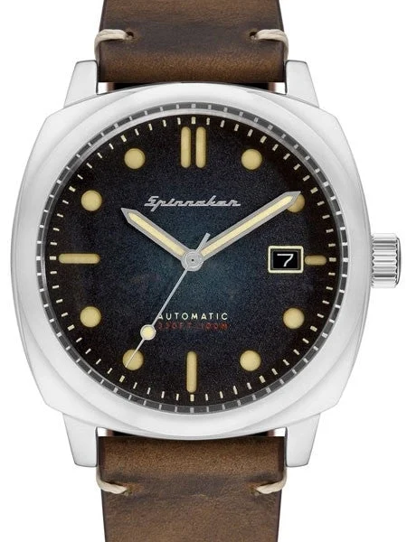 Spinnaker Hull Automatic Sports Watch with 42mm Case and Blue Dial #SP-5059-01 kol saati