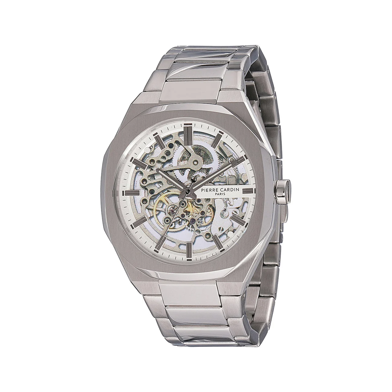 Elysee Maison 8 Automatique Men’s 42mm Skeleton Watch - Stainless Steel with Metal Strap CF.1002.MS 42 mm kol saati