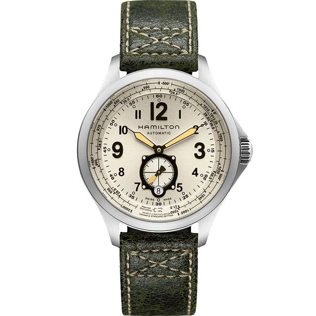 Hamilton Khaki Aviation Khaki QNE Auto H76655723 kol saati