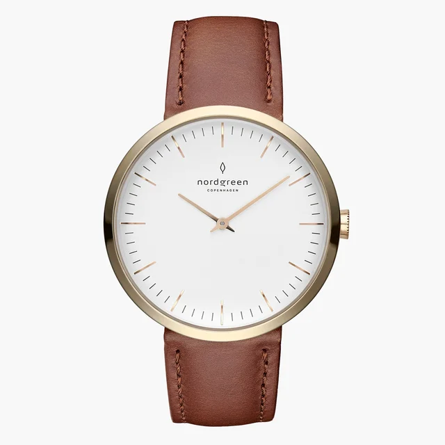 Nordgreen Infinity 40mm IN40GOLEBRXX kol saati