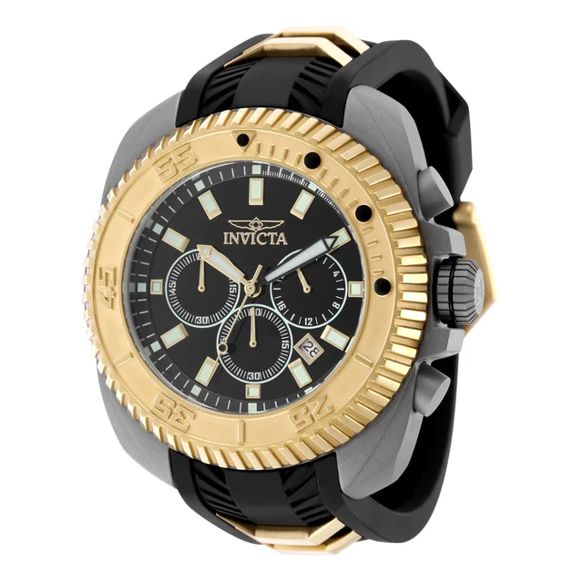 Invicta Coalition Forces Watch - 50mm. Black. Gold (49792) kol saati