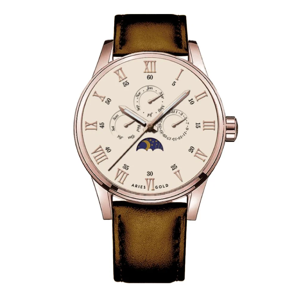 Aries Gold Rg-bei G 7019 RG-BEI 42 mm kol saati