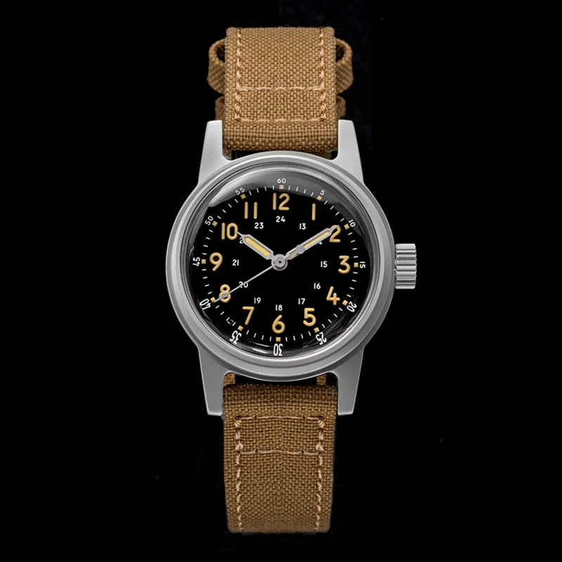 Heimdallr Thorn 36mm G11 NH35 Vintage Military Watch 西流SHY043-G11-黑面-419 36 mm kol saati