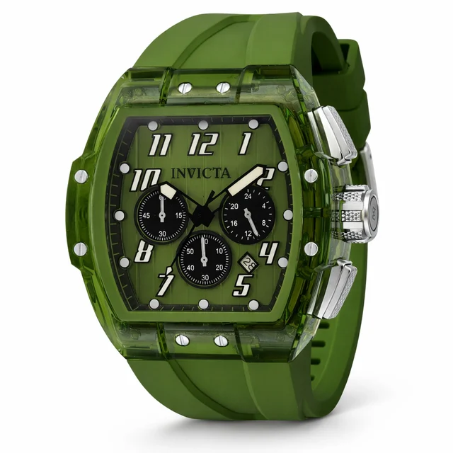 Invicta Rally Vortce Watch - 47mm. Army Green (49980) kol saati