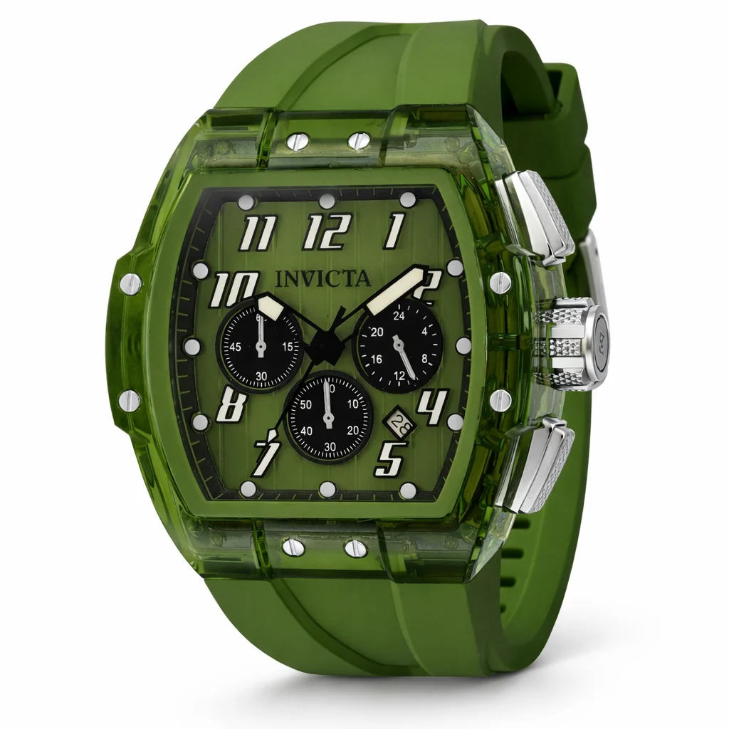 Invicta Rally Vortce Watch - 47mm. Army Green (49980) 47 mm kol saati