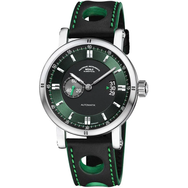 Muhle Glashutte Mühle Glashütte Teutonia Sport II "Racing Green" M1-29-74-LB-S 41.6 mm kol saati