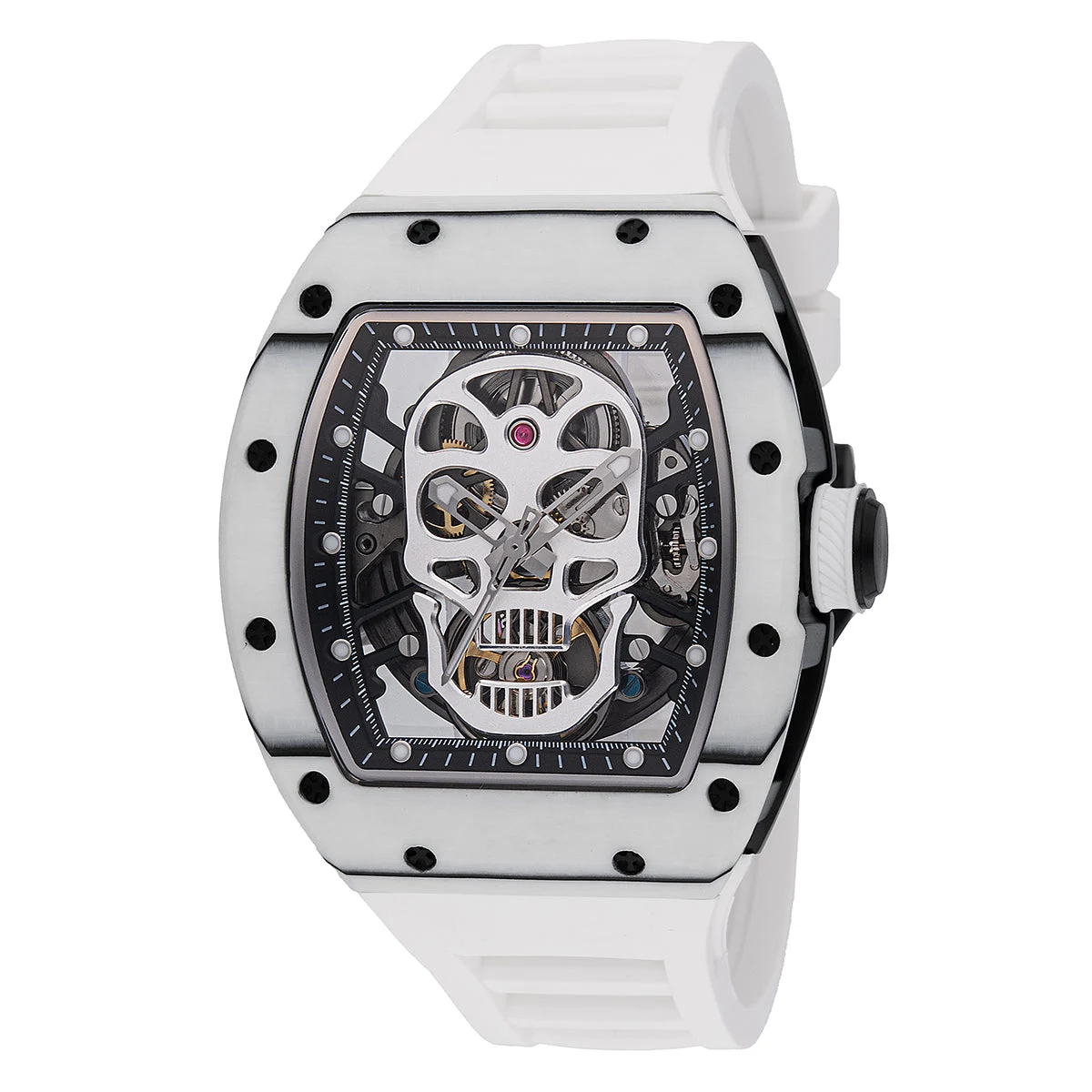 Invicta Rally Automatic Crestpath Automatic Watch w/ Skeleton Dial - 41mm. White (49026) 41 mm kol saati