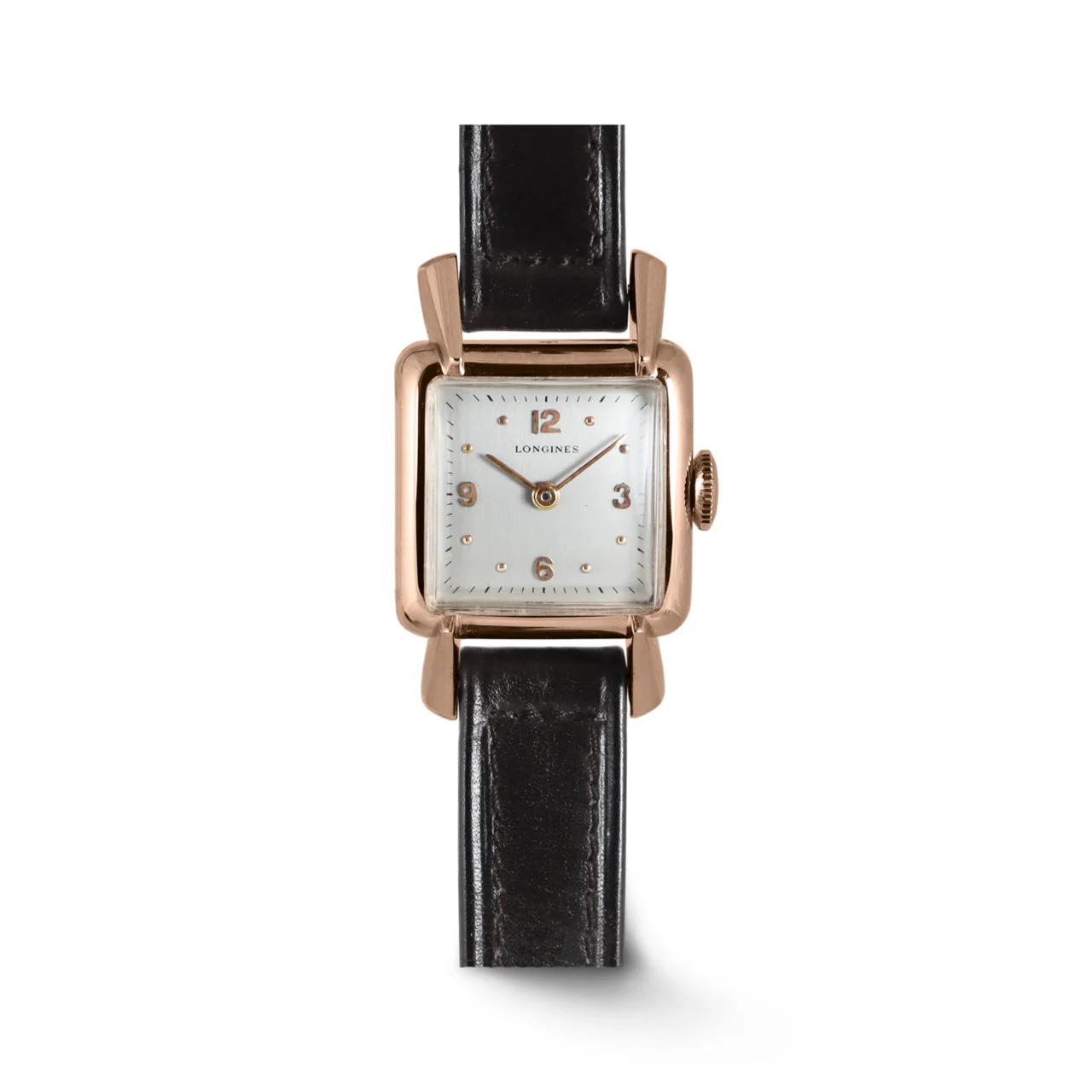 Longines Rose Gold Square ’ Watch (1950) 5942-7930032 19.4 mm kol saati