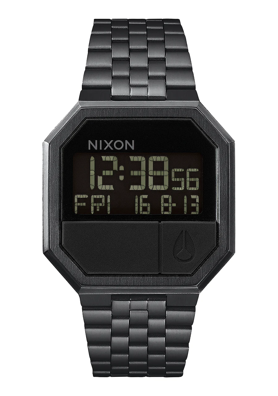 Nixon US Re-Run - All Black A158-001-00 38.5 mm kol saati
