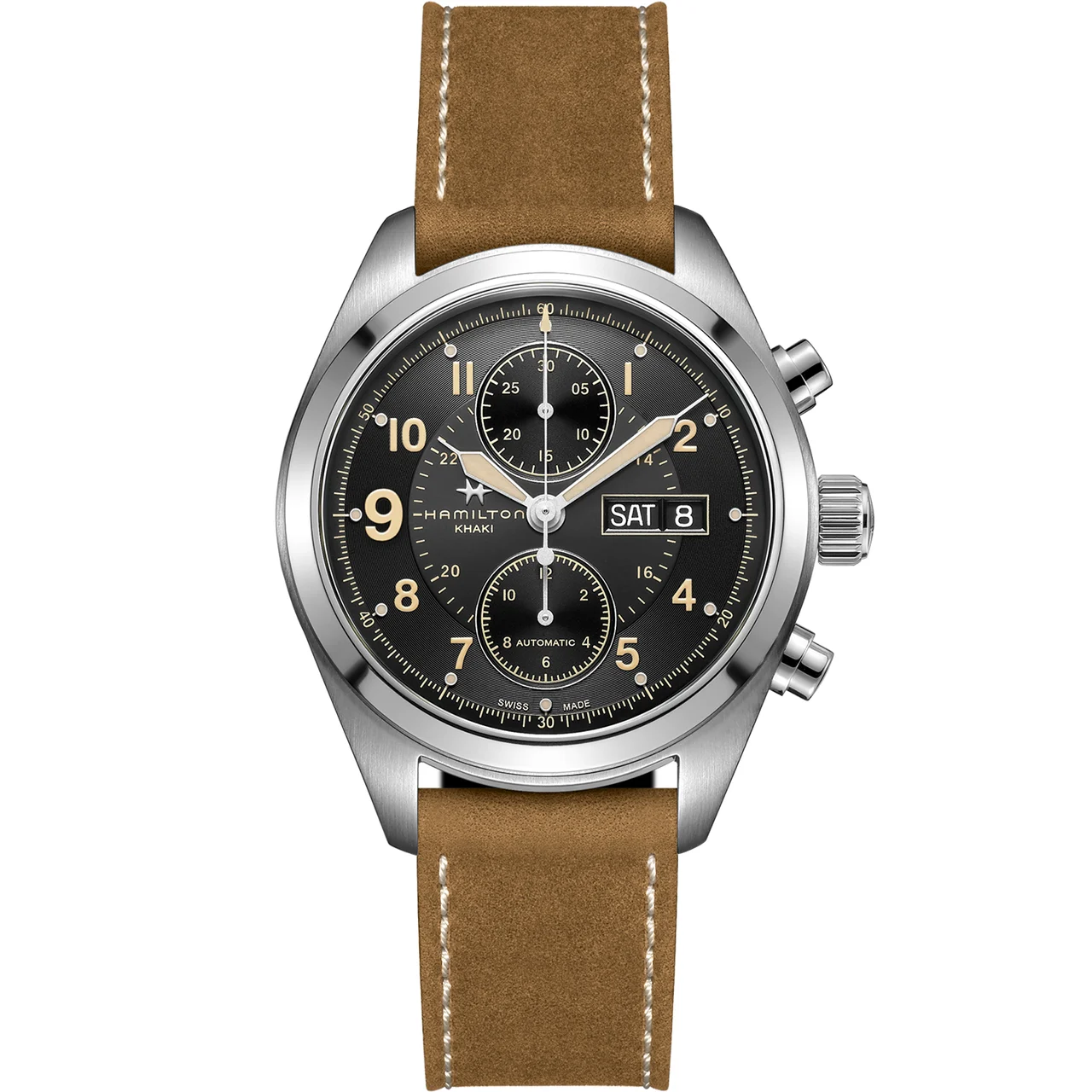 Hamilton Khaki Field Auto Chrono H71616535 42 mm kol saati