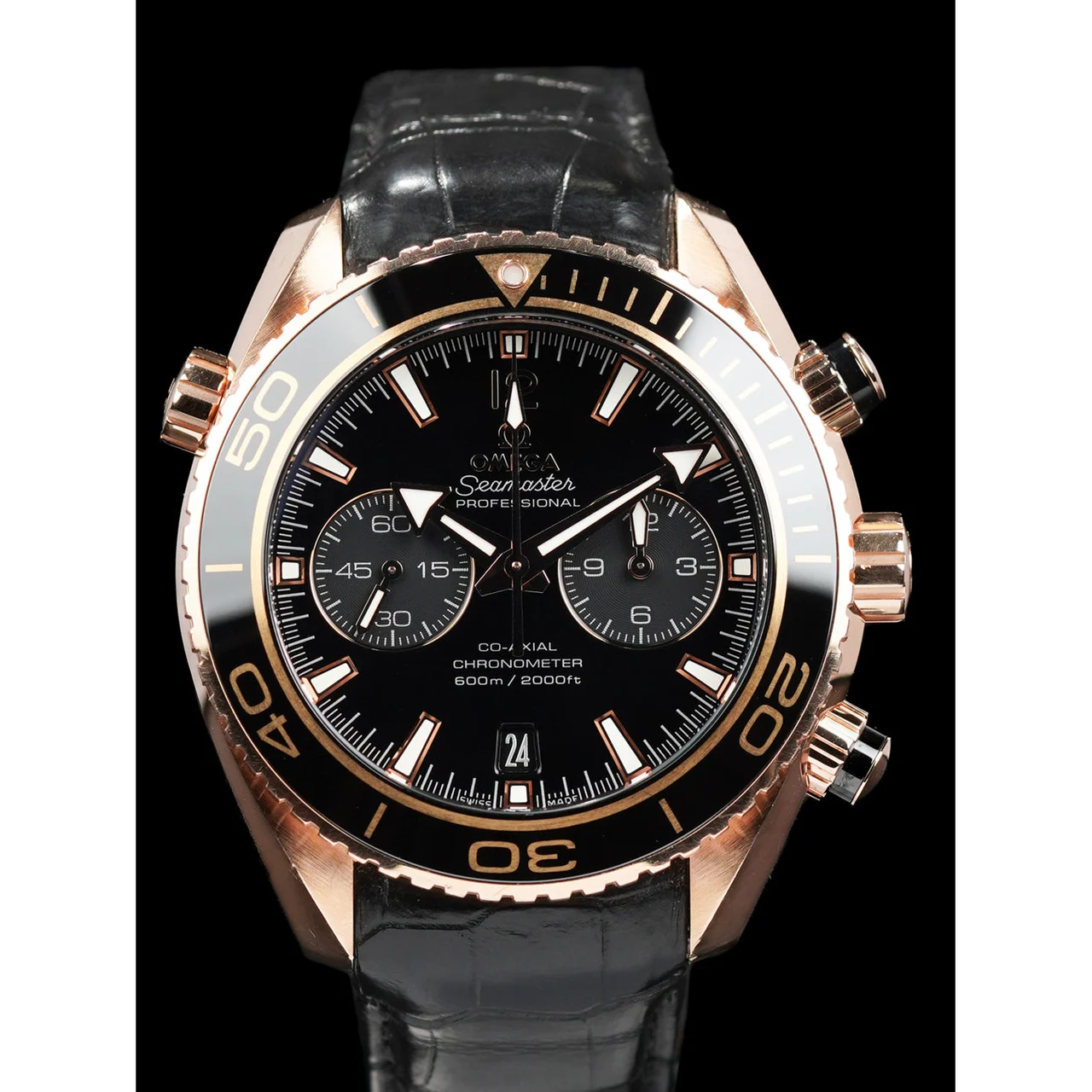OMEGA Planet Ocean 600M Co-Axial Chronograph 45.5mm 210009N29326 45.5 mm kol saati