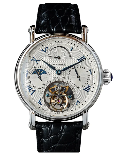 Sugess Sea-Kors Tourbillon SE8007SW-B kol saati