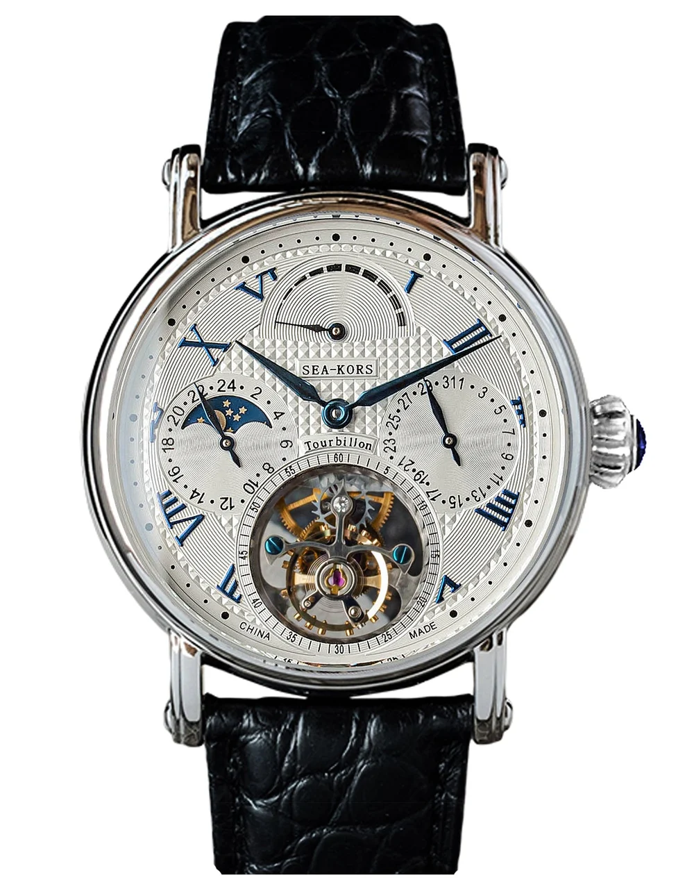 Sugess Sea-Kors Tourbillon SE8007SW-B 40 mm kol saati
