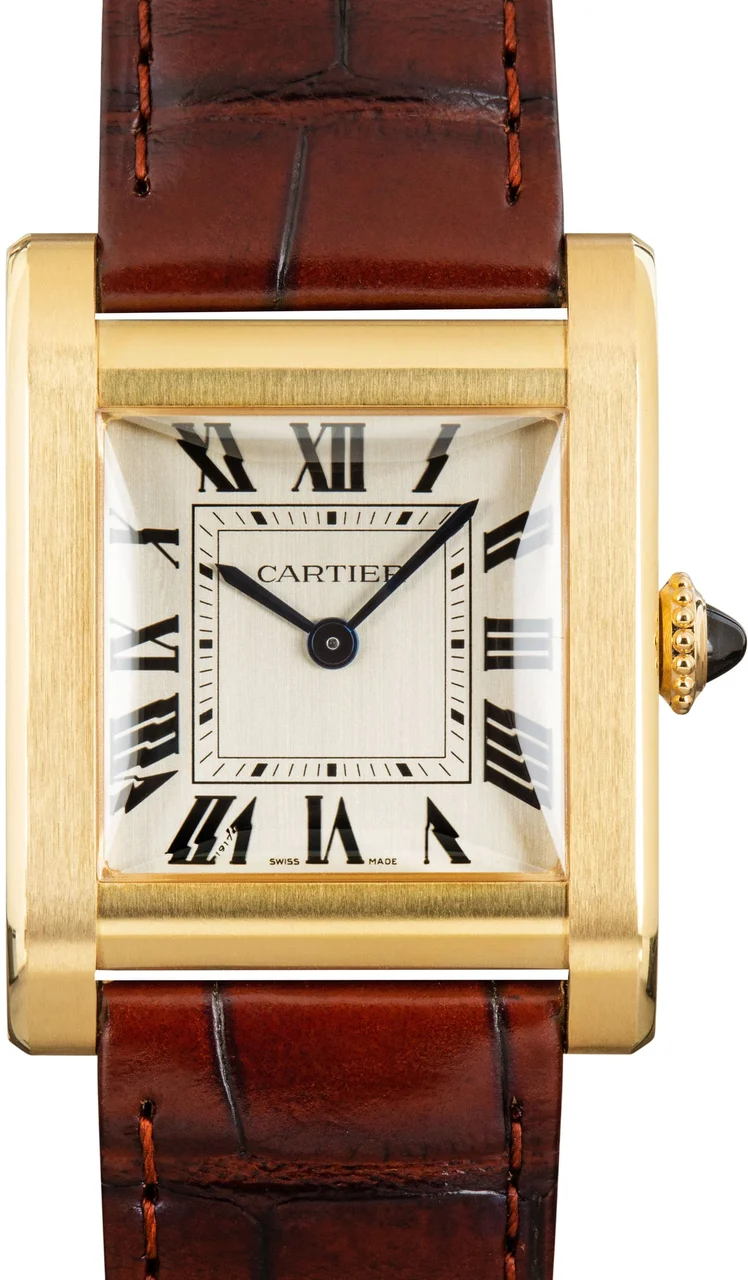 Cartier Tank Normale Watch WGTA0108 18k Yellow Gold kol saati