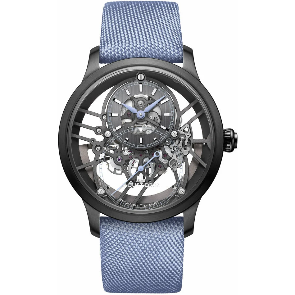Jaquet Droz Skelet-One Plasma Ceramic Blue J003525546 41.5 mm kol saati