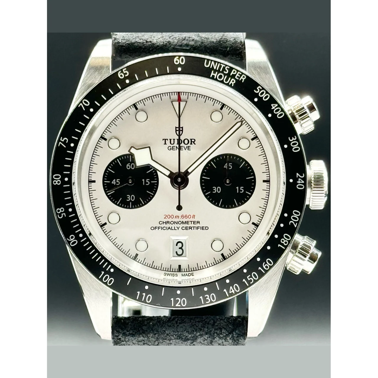 Tudor Black Bay Chrono Panda White Dial 41mm 210000077463 41 mm kol saati
