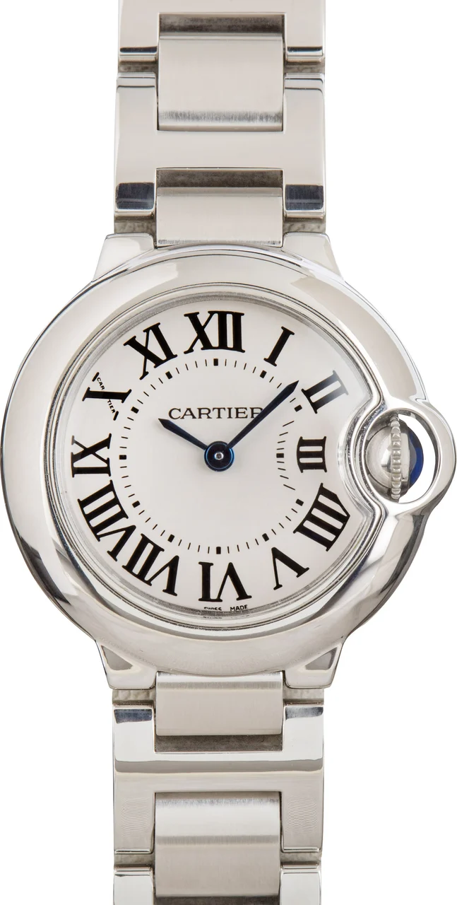 Cartier Ballon Bleu de Ref W69010Z4 Stainless Steel 28 mm kol saati