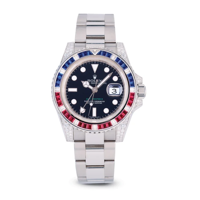 Rolex ROLEX REF. 116759-SARU, GMT-MASTER II, 18K WHITE GOLD kol saati