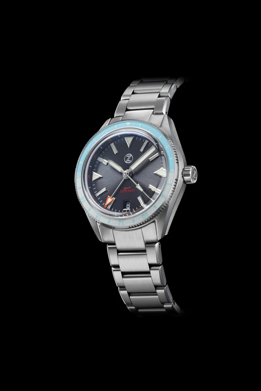 Zelos Horizons V2 GMT 200m SS Ice 20 mm kol saati