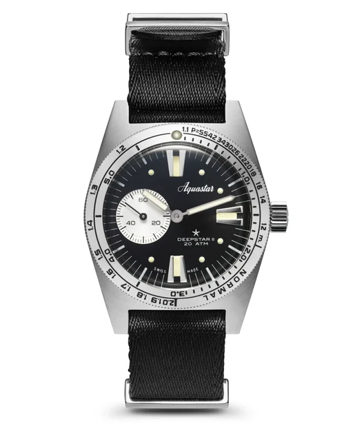 Aquastar Deepstar II – Vintage Black kol saati