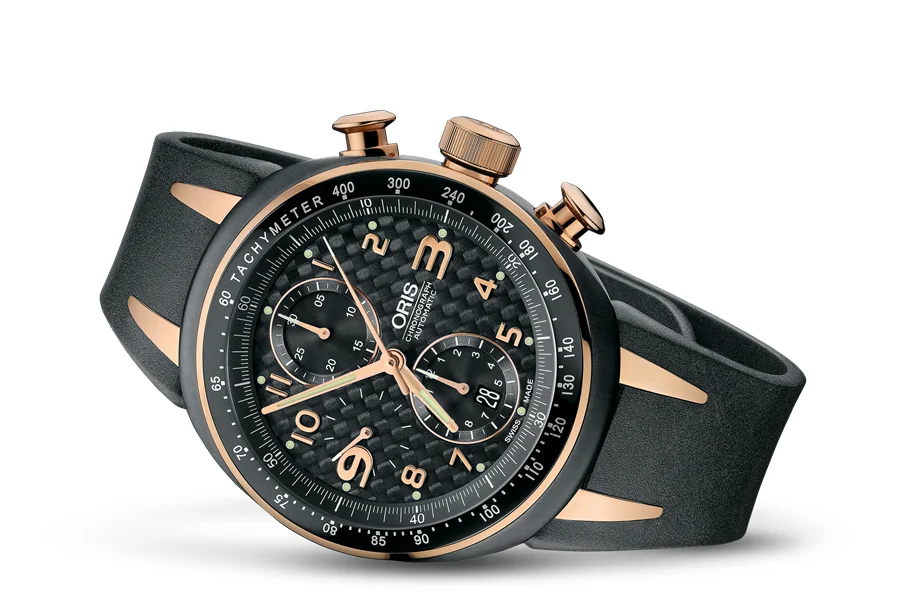 Oris Chronograph 01 674 7587 7764-07 4 28 03R 42.5 mm kol saati
