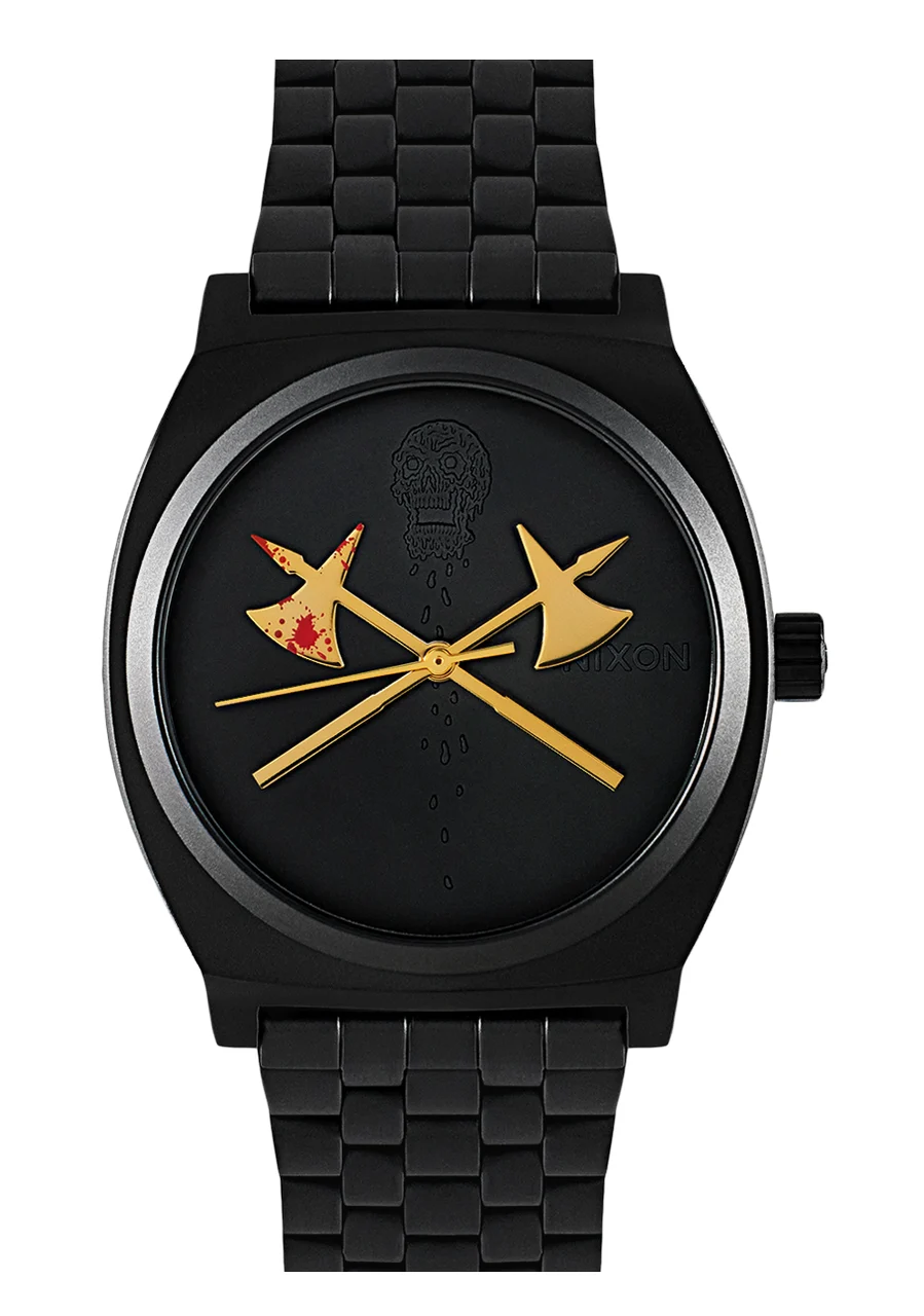 Nixon US Death Clock III - All Black / Gold A1406-1031-00 kol saati