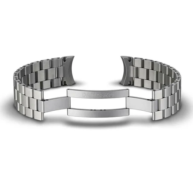 Damasko Scratch and Dent - Ice-Hardened Stainless Steel Bracelet #DS3X-Steel (Curved End,