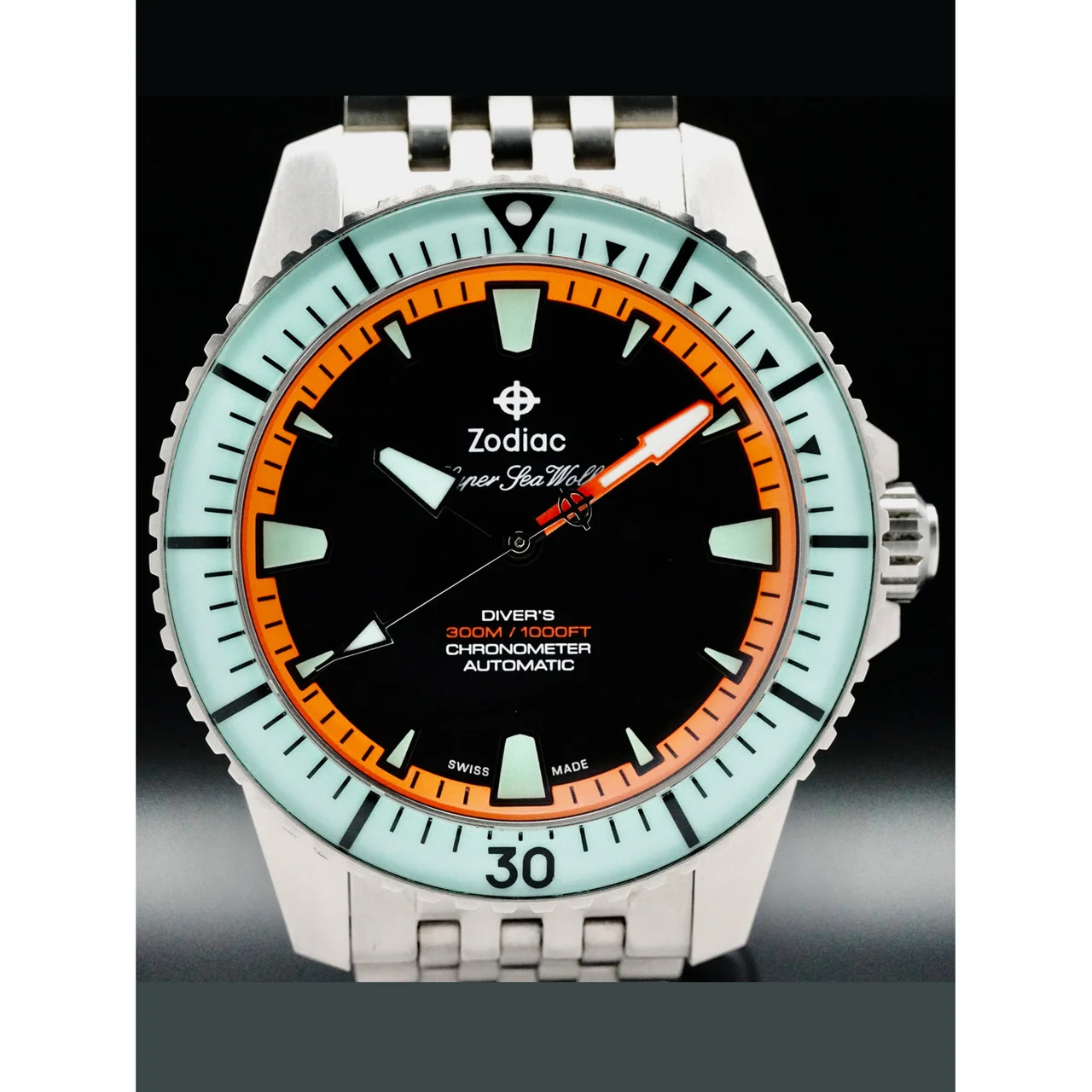 Zodiac Super Sea Wolf Pro-Diver 210000059692 40 mm kol saati
