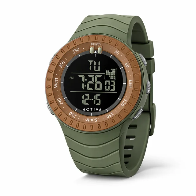 Activa Invicta Digital Watch - 53mm. Army Green (ACW1237-007) kol saati