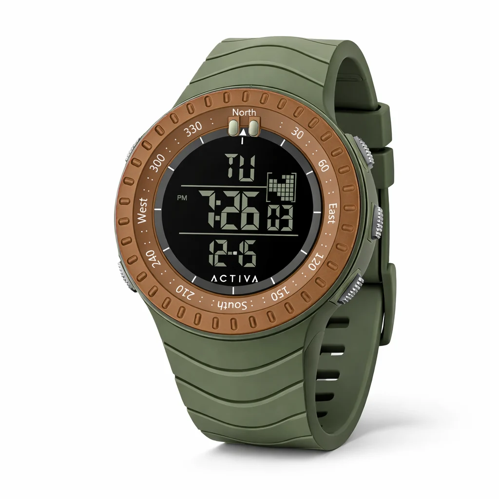 Activa Invicta Digital Watch - 53mm. Army Green (ACW1237-007) kol saati