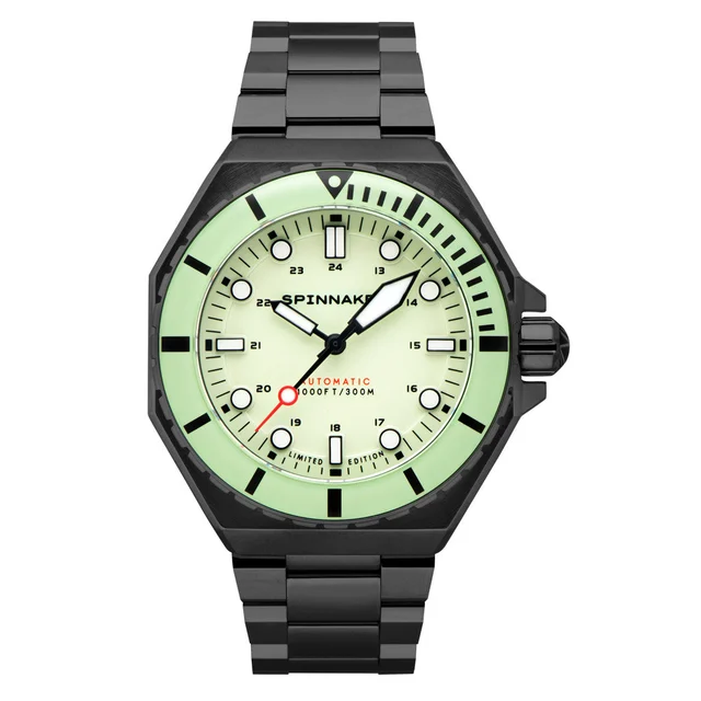 Spinnaker Islander Dumas Limited Edition PVD Watch with Full Lume Dial #SP-5081-LIW44 kol