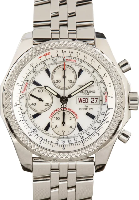 Breitling Bentley GT White Chronograph Dial A1336212/A575 kol saati