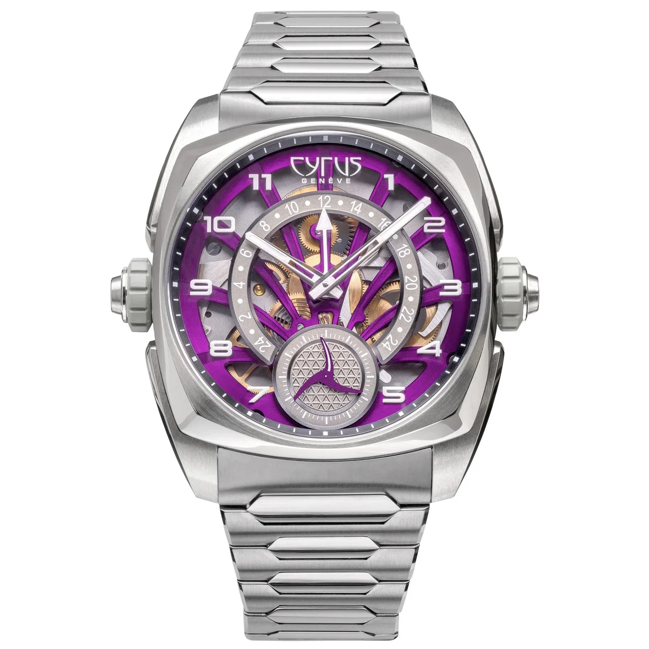 Cyrus Klepcys GMT Royal Purple 539.507.TTM.D 42 mm kol saati