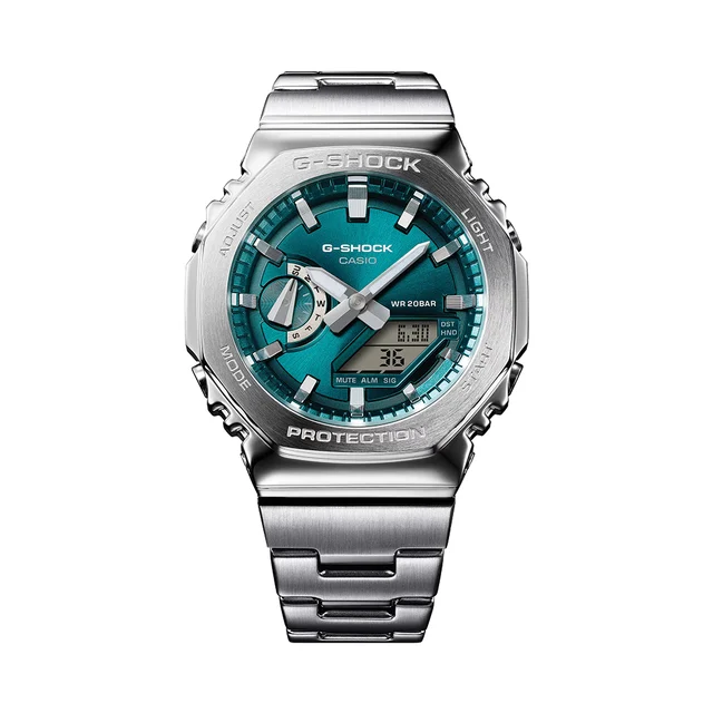 G-SHOCK Blue-Green on Bracelet GM2110D-3A1 kol saati