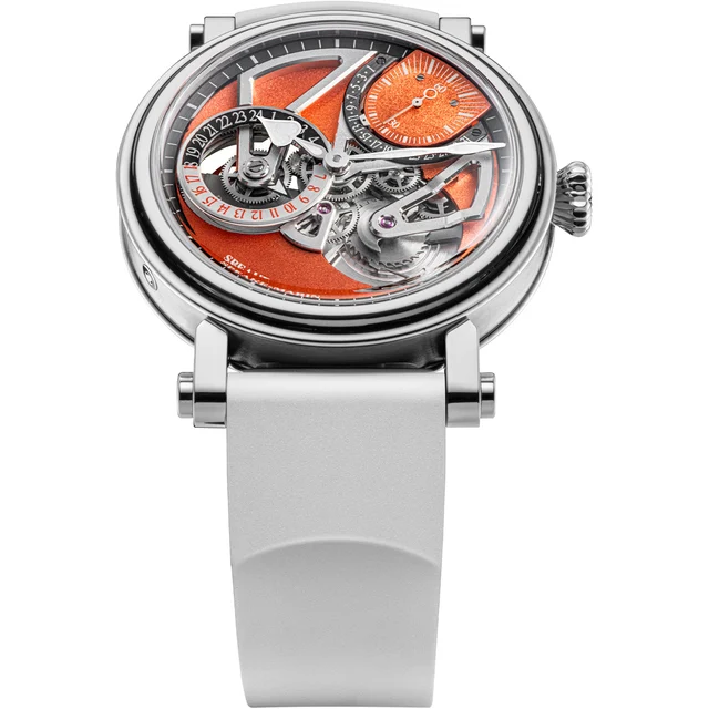 Speake-Marin Dual Time Terracotta Titanium 42mm 414209020 kol saati