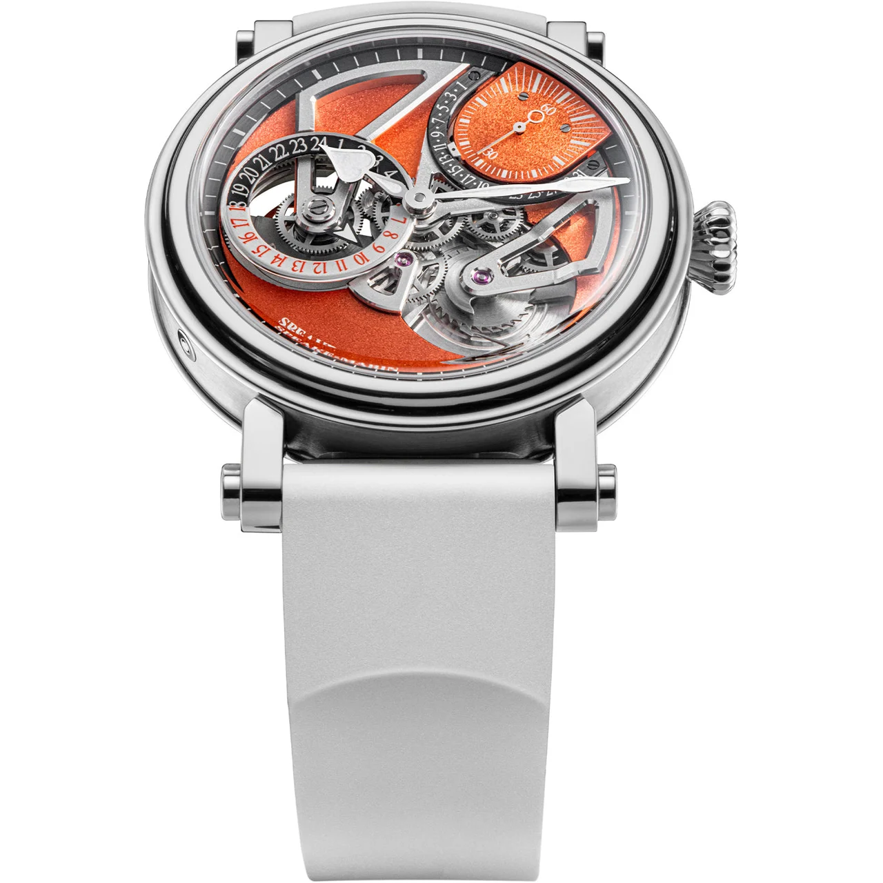 Speake-Marin Dual Time Terracotta Titanium 42mm 414209020 42 mm kol saati