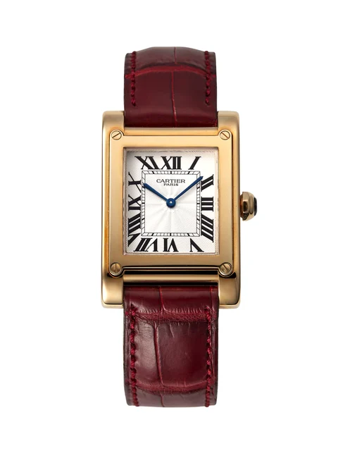 Cartier CARTIER, REF. 2484, TANK A VIS, MECANIQUE, YELLOW GOLD kol saati